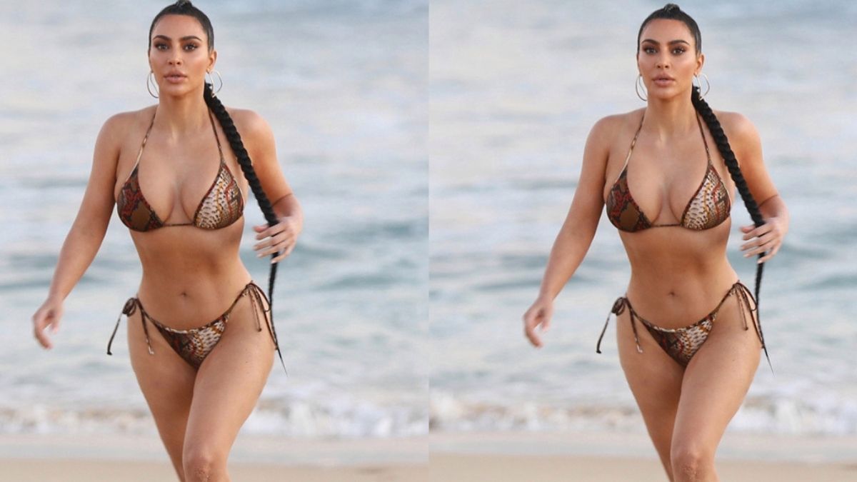 Kim Kardashian Rocks String Bikini In Sexy New Photos To Promote‘Essential Nudes’Fragrance