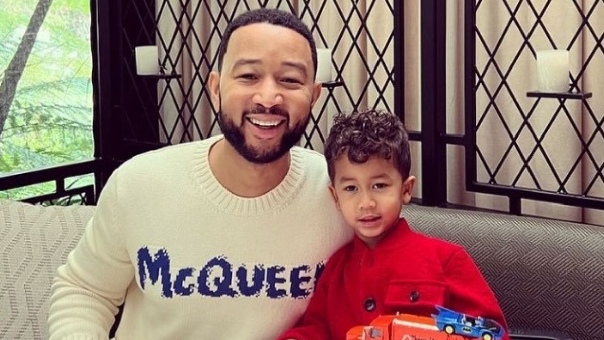 “My Brunch Buddy”- John Legend Says As He Shares A Sweet Photo With His Son,Miles