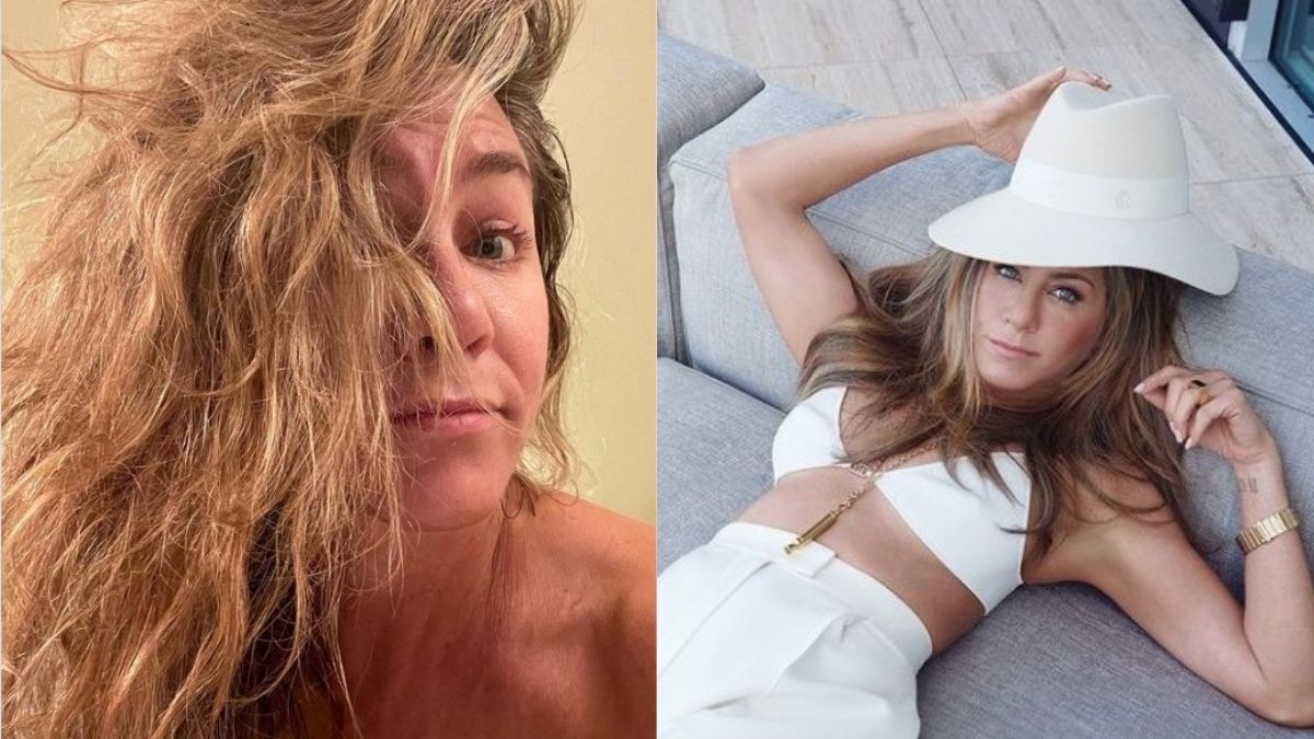 Jennifer Aniston Shares Makeup-Free Photos Online