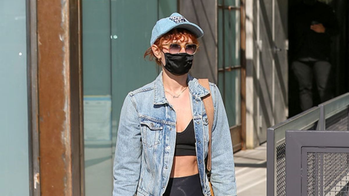 Rumer Willis Wears Sheer Tights To Pilates Class In LA