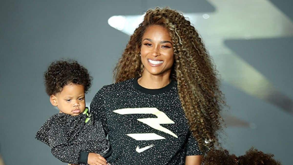 Ciara And Son Win Harrison, Twin Up In Matching Bronco PickupTrucks